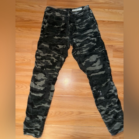 Pilcro and the Letterpress Gray Corduroy Pants - Picture 1 of 4